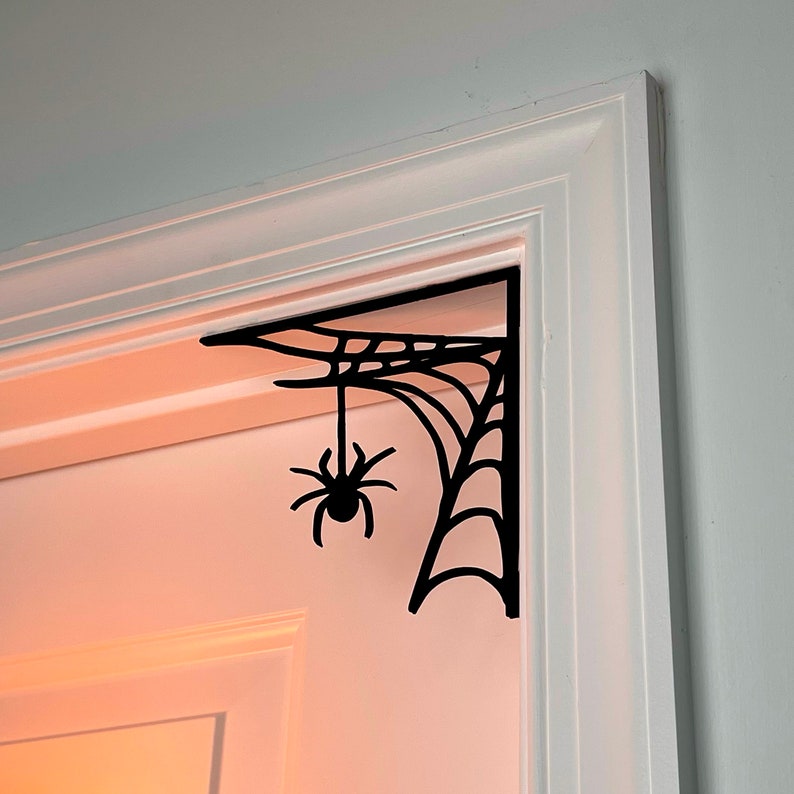 🎃Halloween Spooky Web with Spider Door Corner Decor