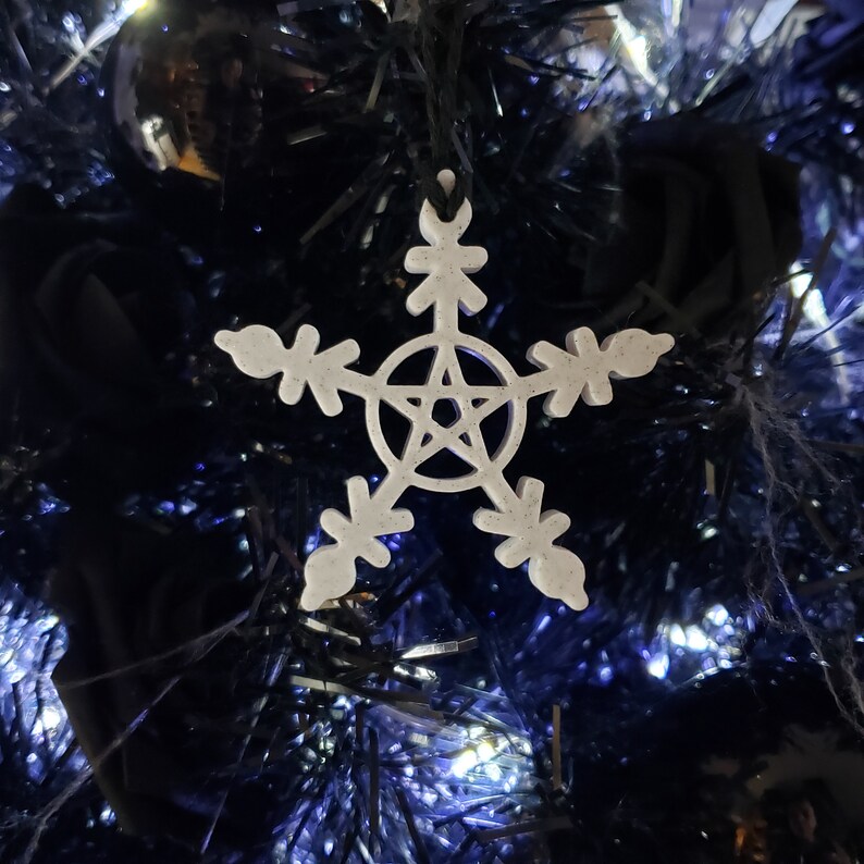 Skull Snowflake Tree Ornaments Set