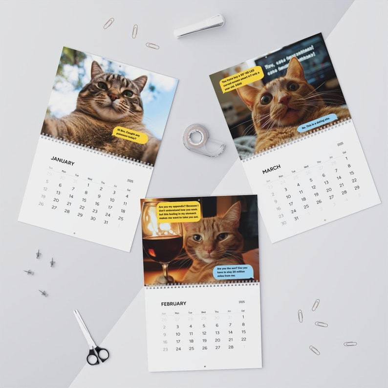 😻Cat Dating Calendar 2025