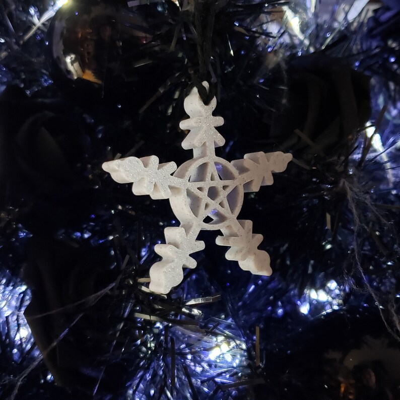 Skull Snowflake Tree Ornaments Set