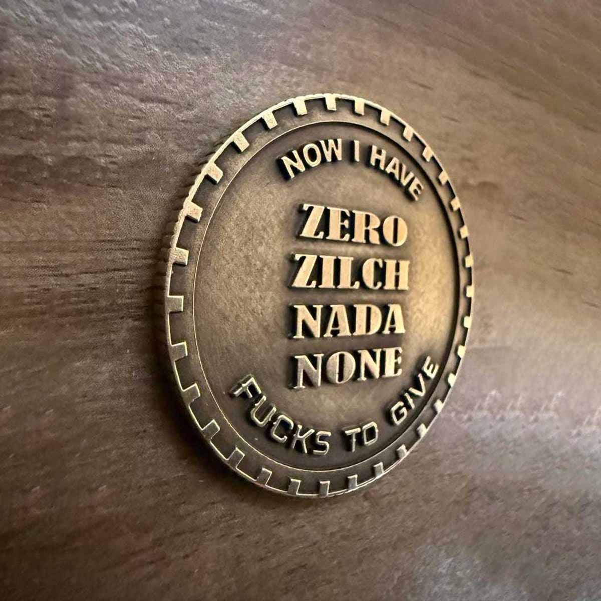 Last Fuck to Give EDC challenge coin