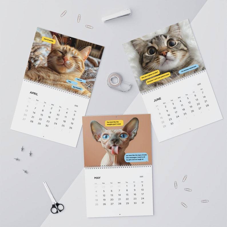 😻Cat Dating Calendar 2025