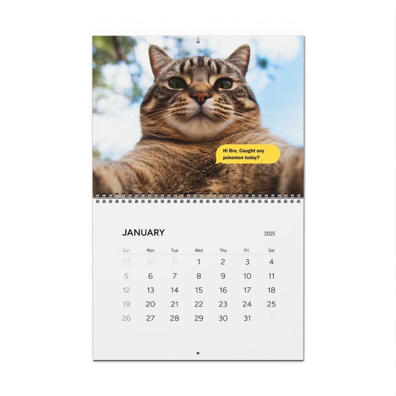 😻Cat Dating Calendar 2025
