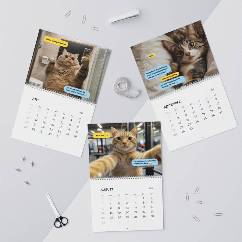 😻Cat Dating Calendar 2025