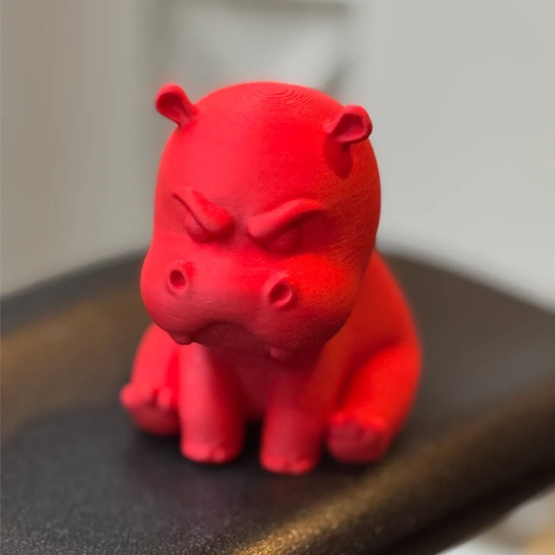 3D-Printed Angry Hippo – Unique & Playful Decor Piece