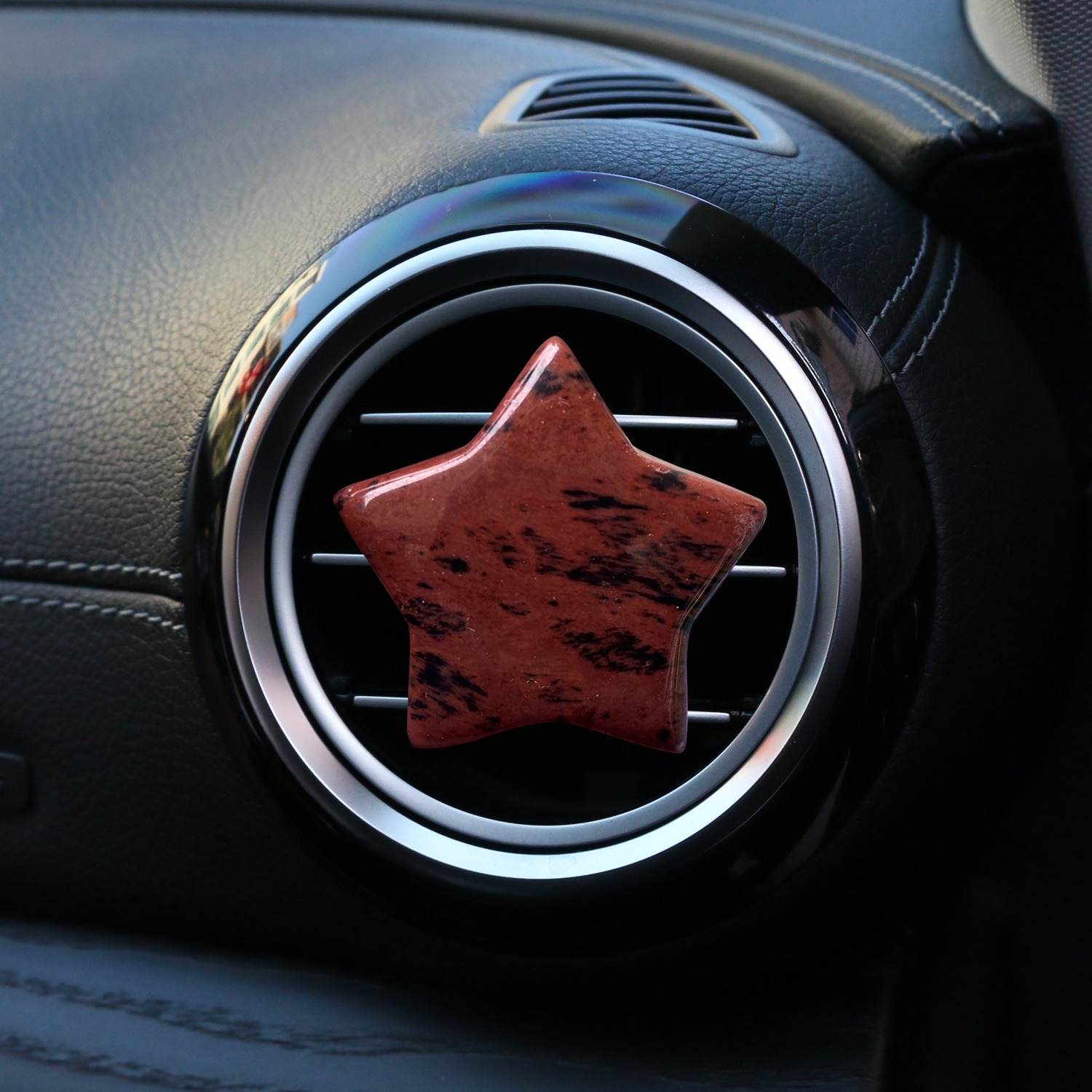 Natural Quartz Crystal Car Vent Clips
