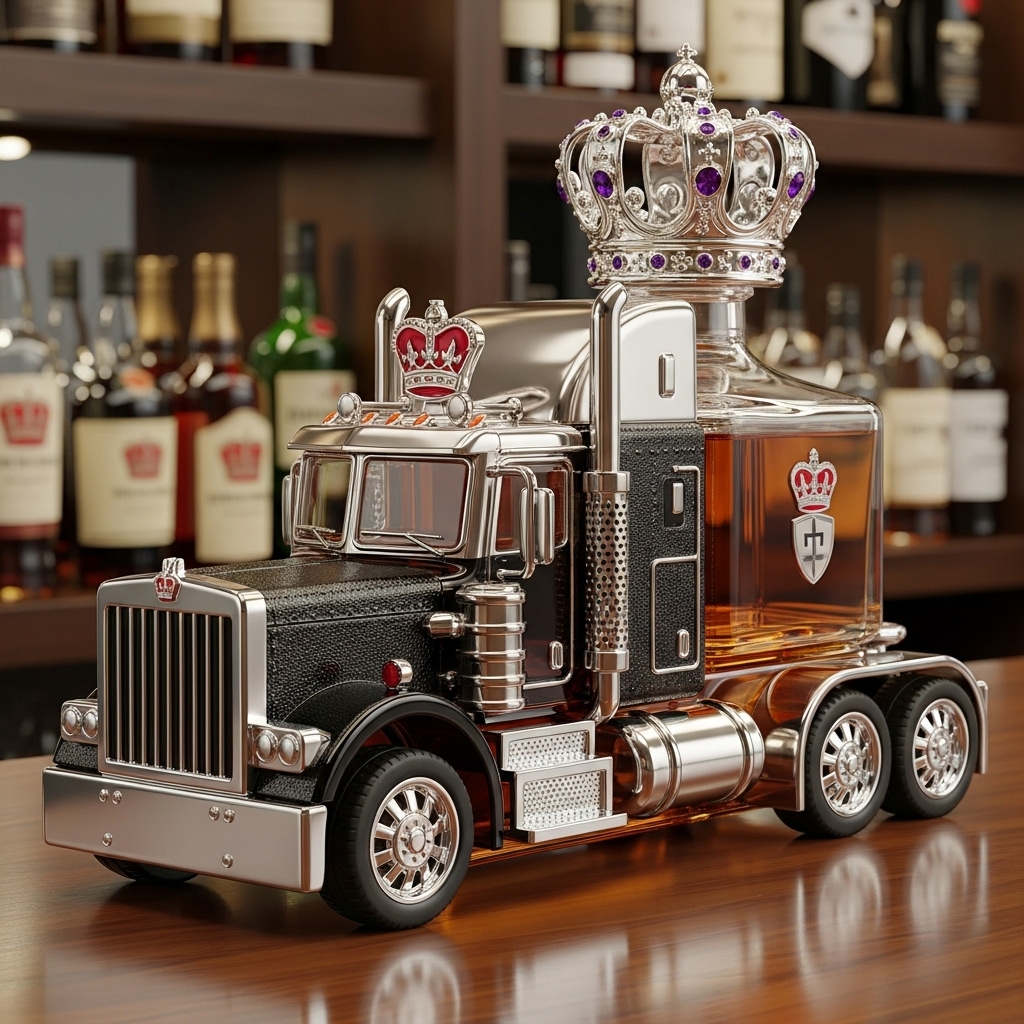 Semi-Truck Spirits Decanter: The Road Warrior's Barware