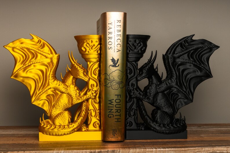 Whimsical Dragon Bookends: A Must-Have for Fantasy Lovers