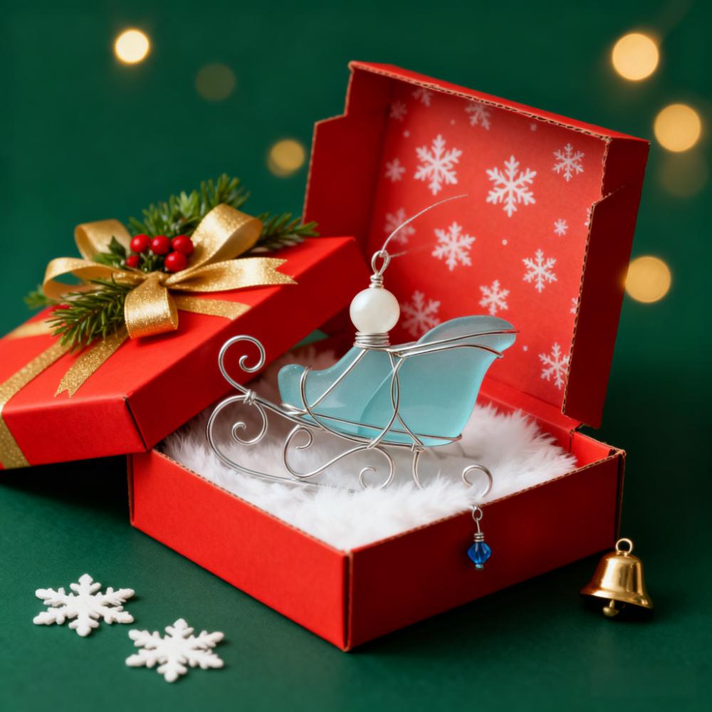 🌊🎁Sea Glass Holiday Ornament