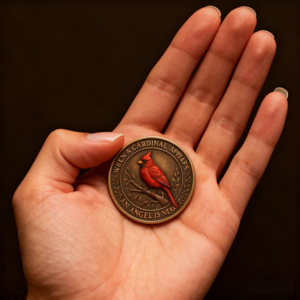 Cardinal Memorial Coin – A Little Comfort You Can Carry 🕊️❤️