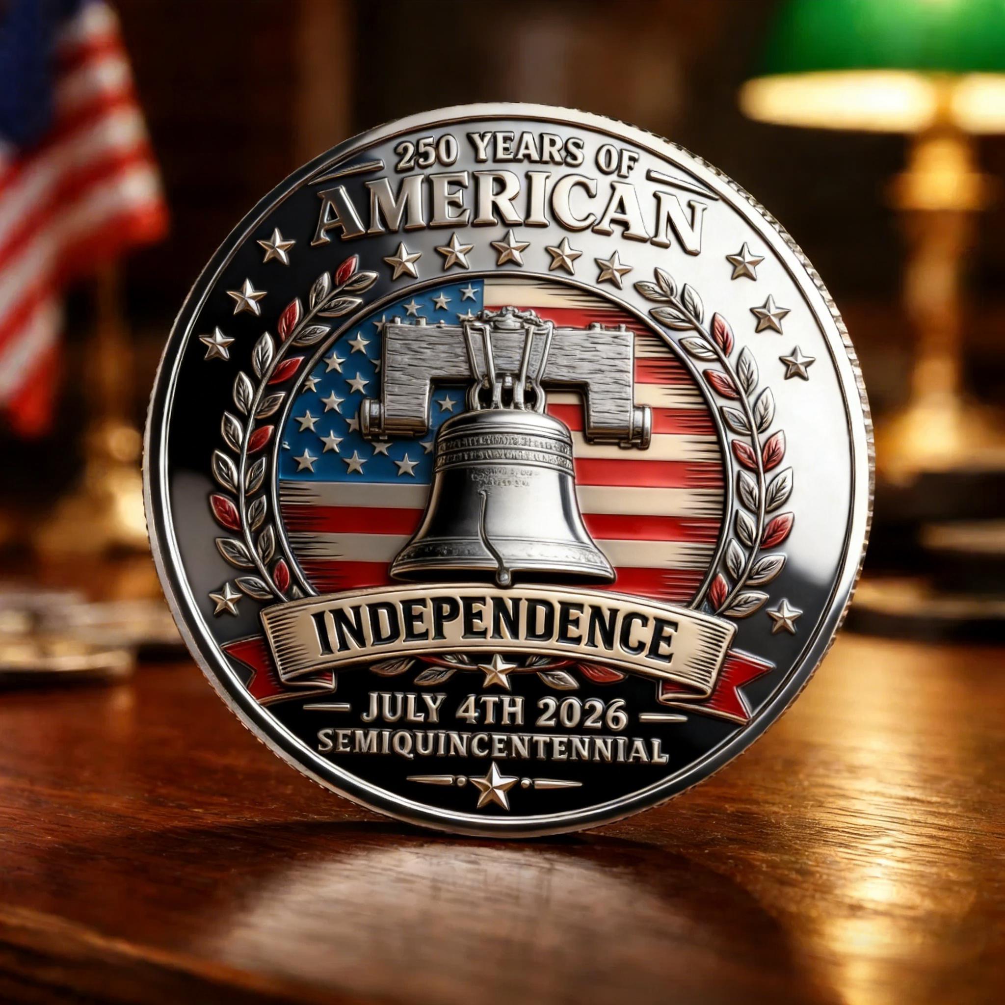 America 250th Anniversary Commemorative Coin — “Celebrating Freedom & Unity” 🇺🇸✨