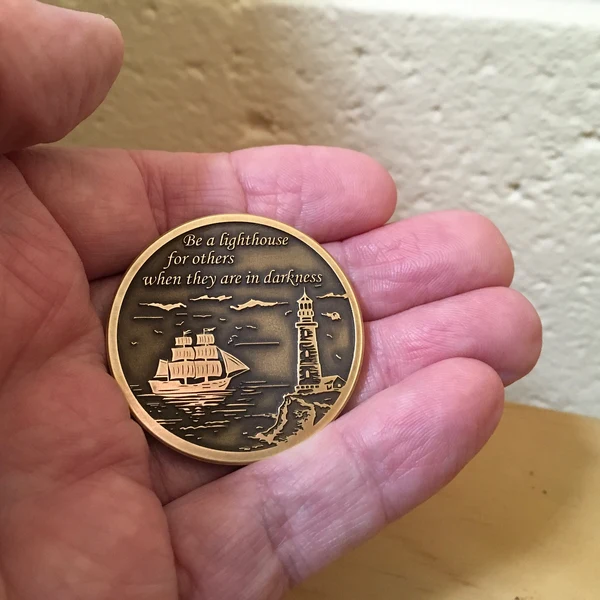Guiding Light Compass Coin