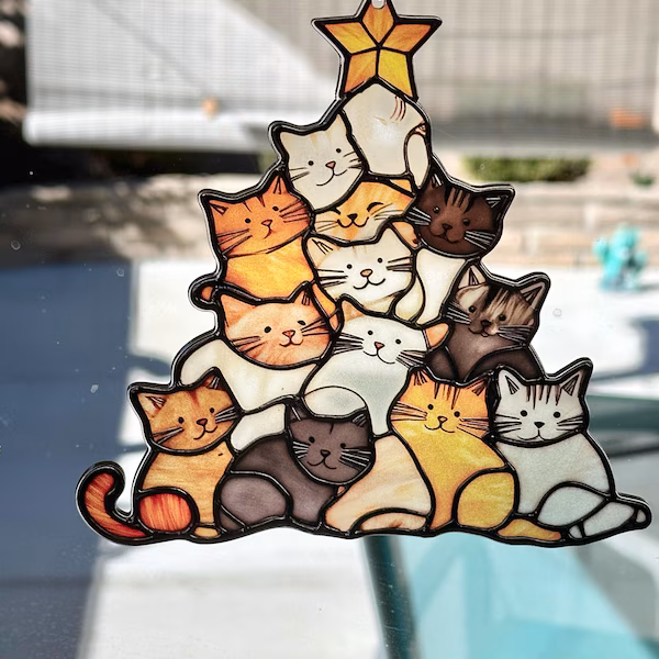 Christmas Tree Suncatcher Ornament