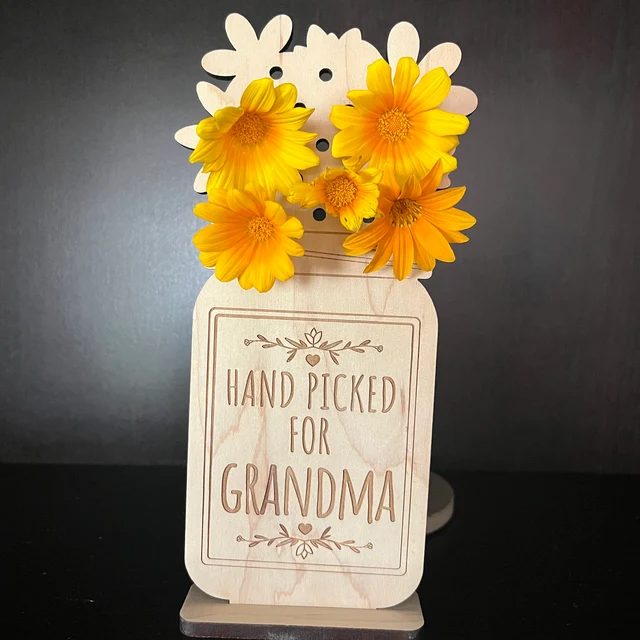 Picked For Mommy Flower Stand