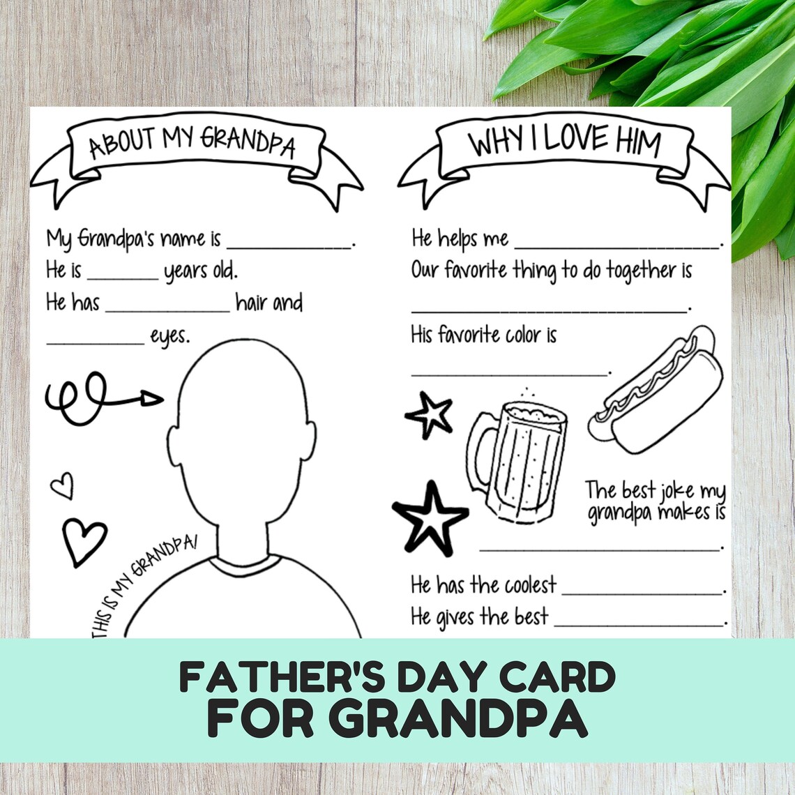 About My Dad - Father's Day Card