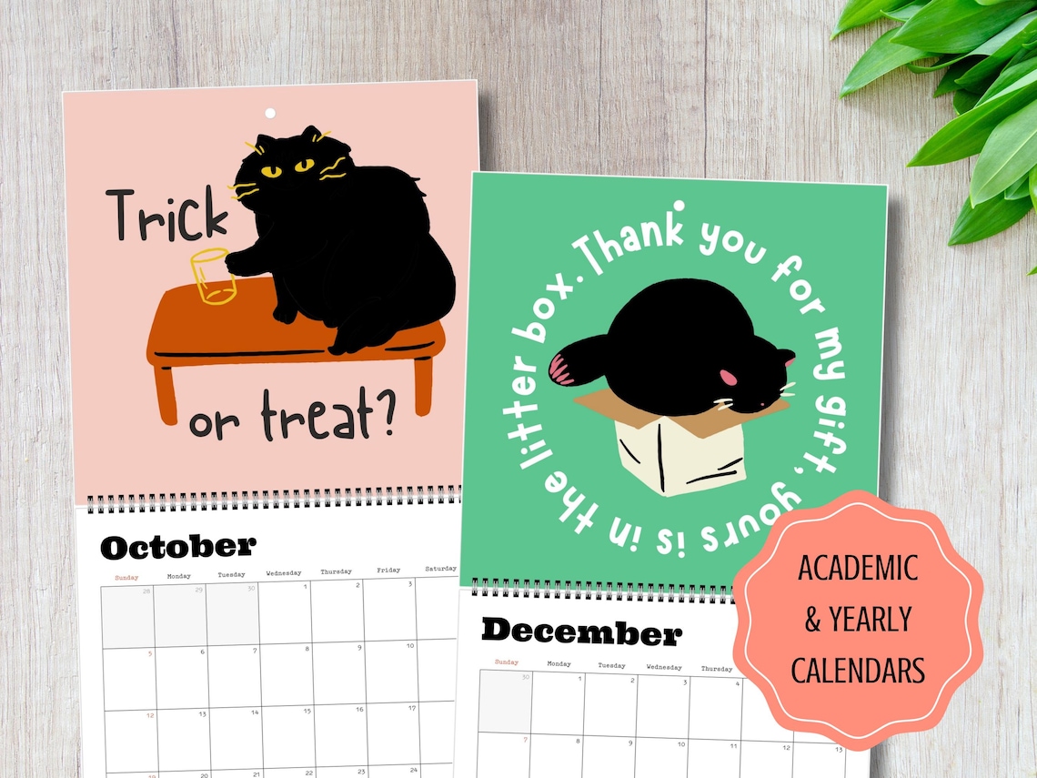 2025 Funny Cat Art Calendar