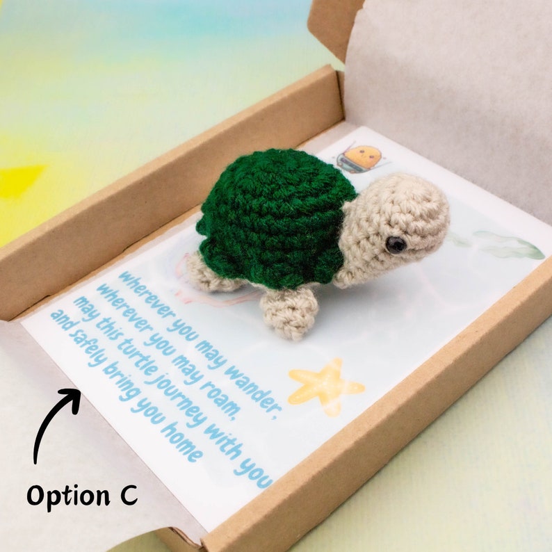 Crochet Travel Turtle Gift Keychain Gifts