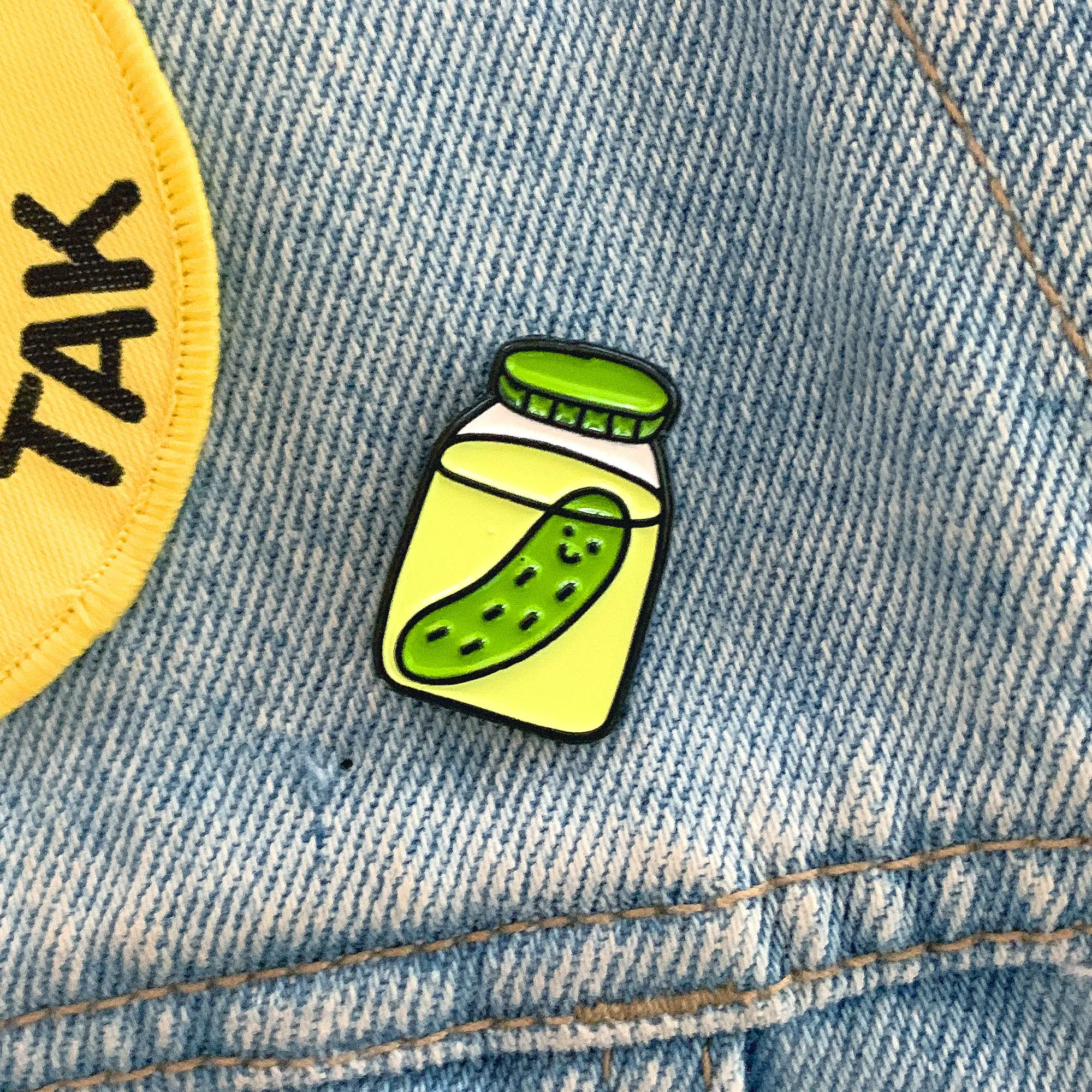 🔥Hot Sale🥒Lucky Pickle Enamel Pin