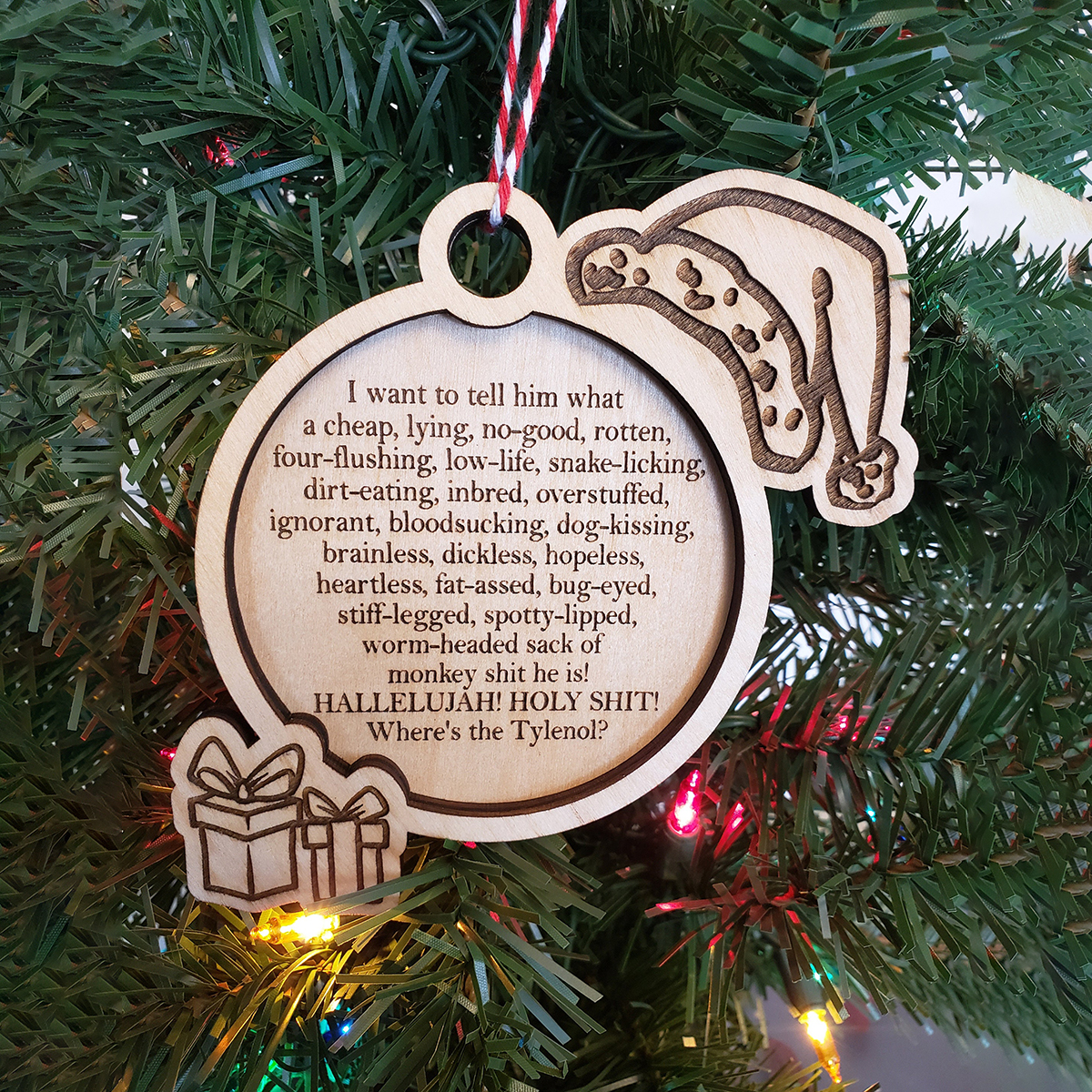 Wood Christmas Ornament