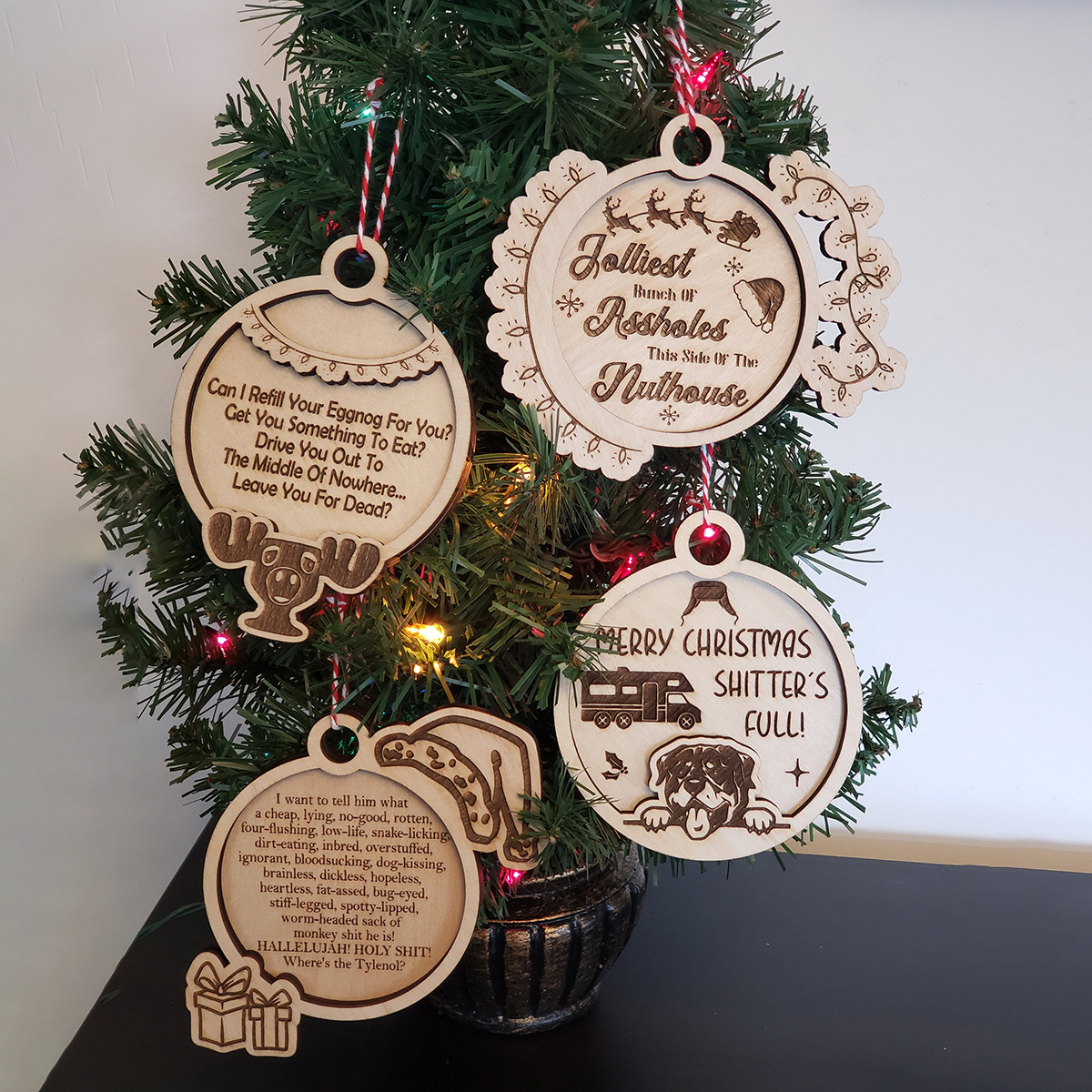 Wood Christmas Ornament