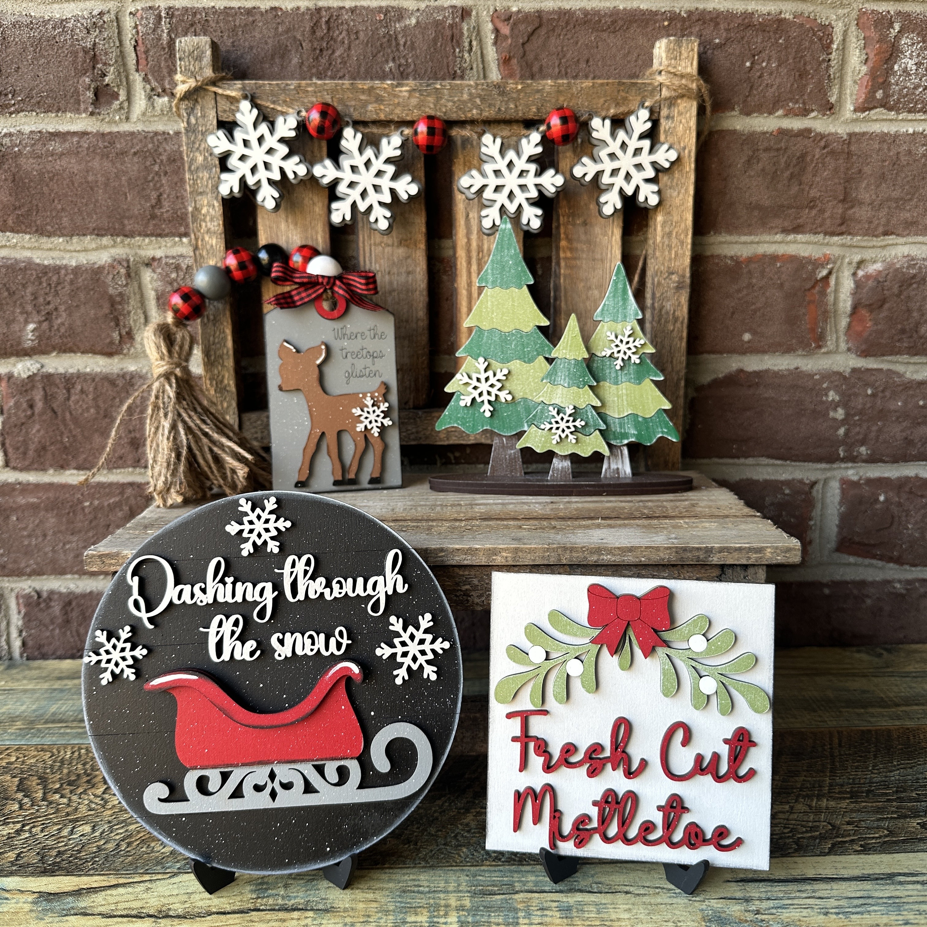 Christmas Tiered Tray Bundle Set