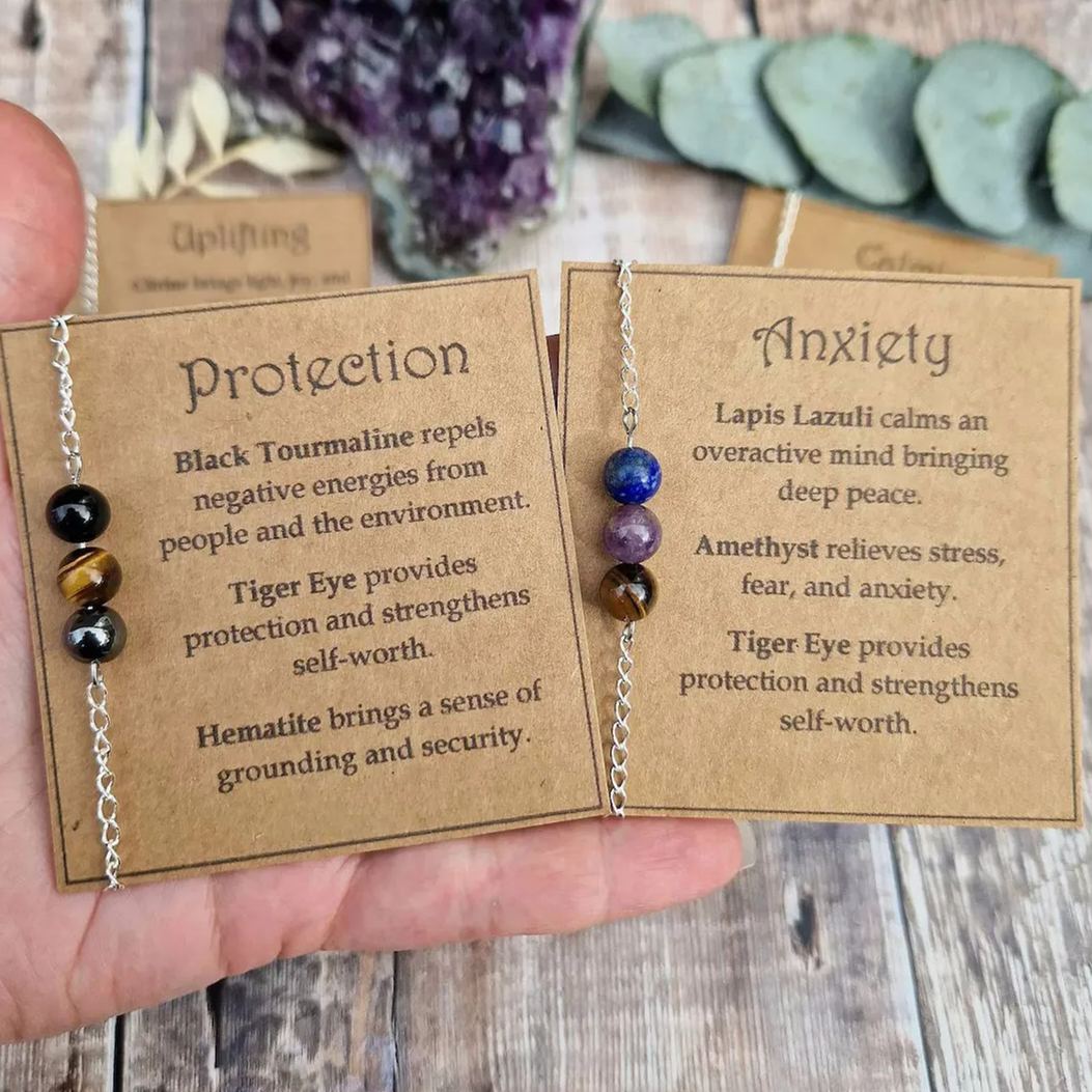 💕Emotional Support Gemstone Bracelet✨