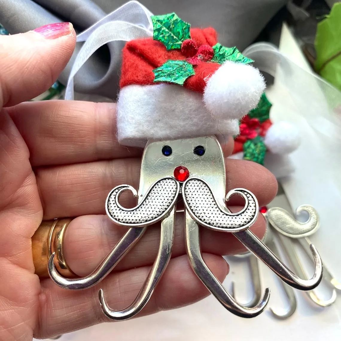 🎅Fork Reindeer Ornaments