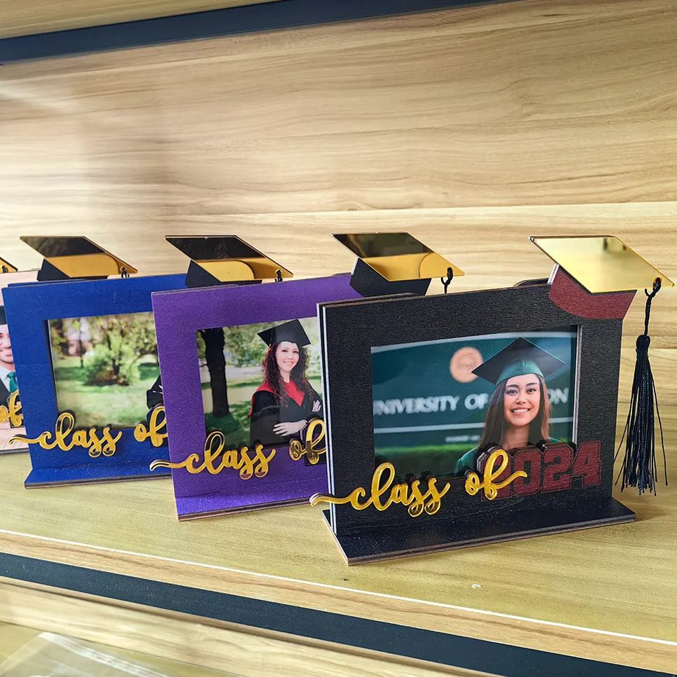 🎓2024 Graduation Photo Wooden Photo Frame Ornaments-Perfect Gift💝
