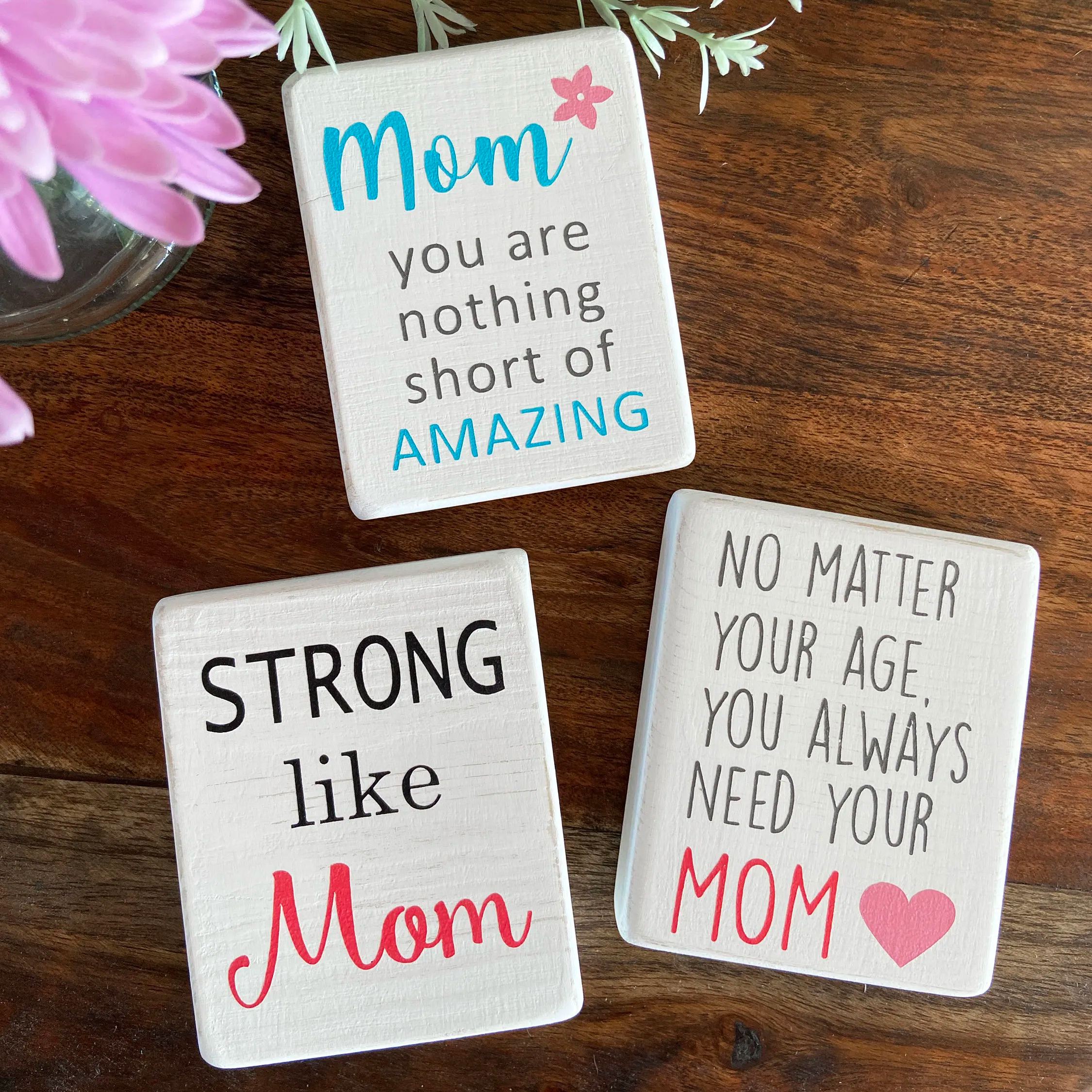 Mother's Day mini wood signs(set of 10)