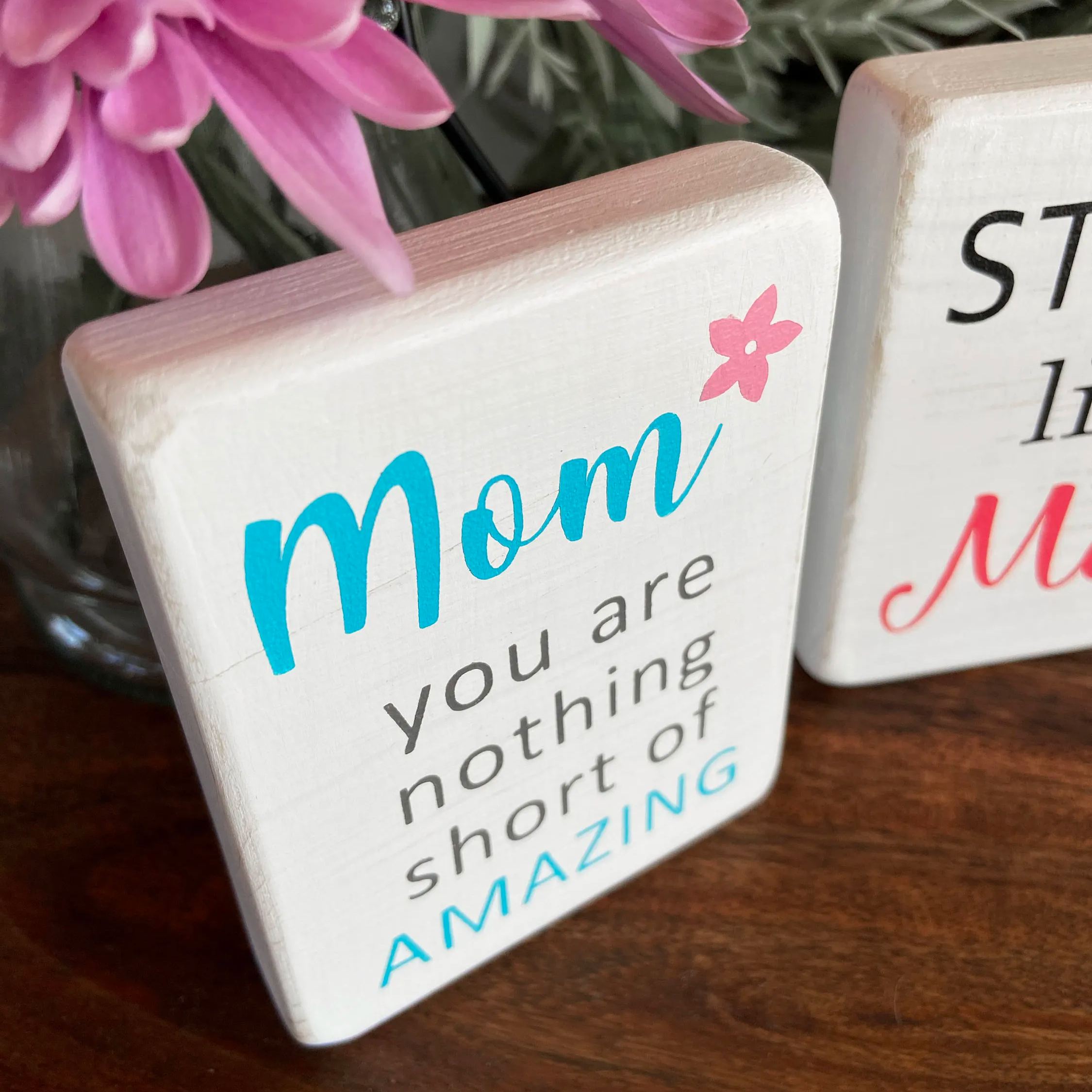Mother's Day mini wood signs(set of 10)