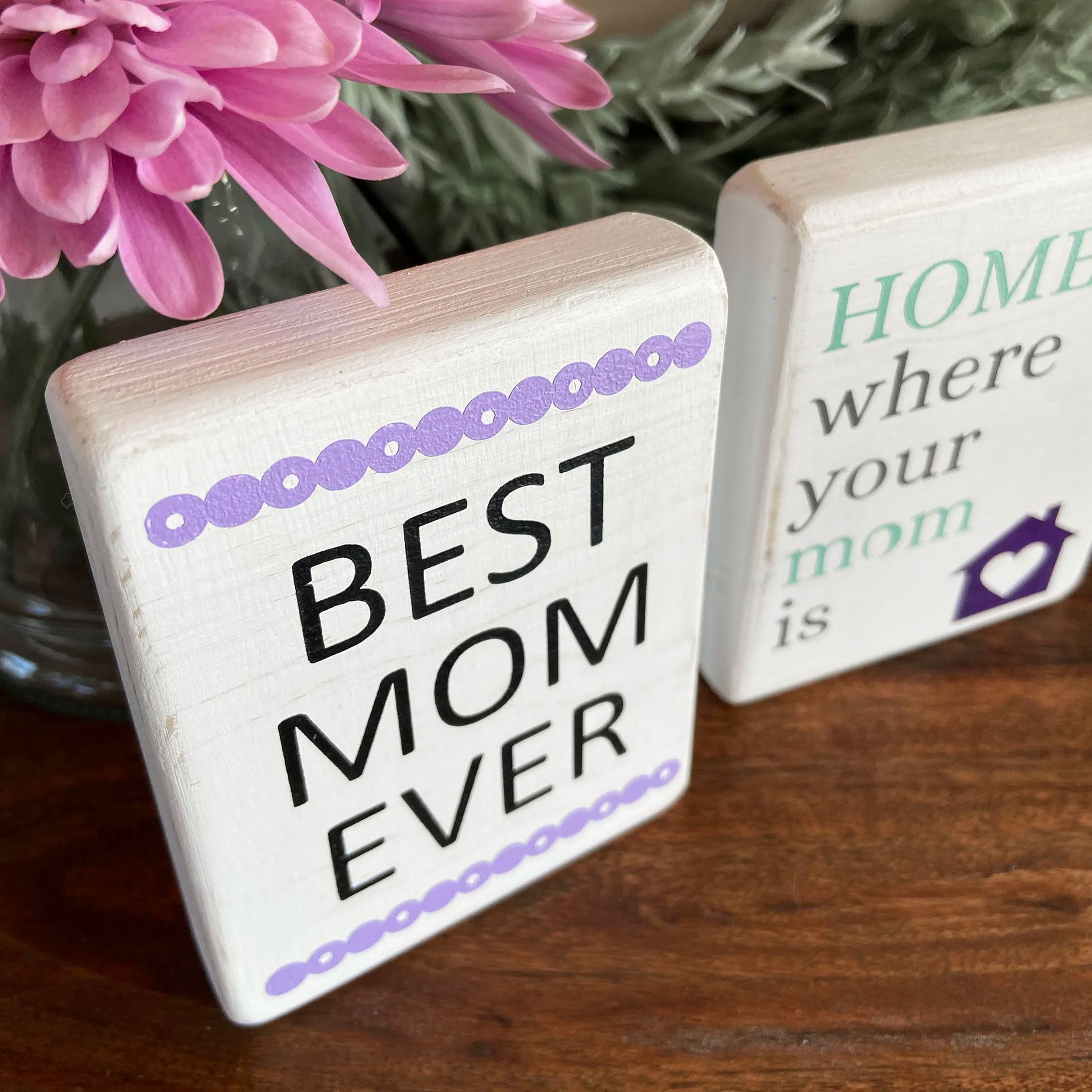 Mother's Day mini wood signs(set of 10)