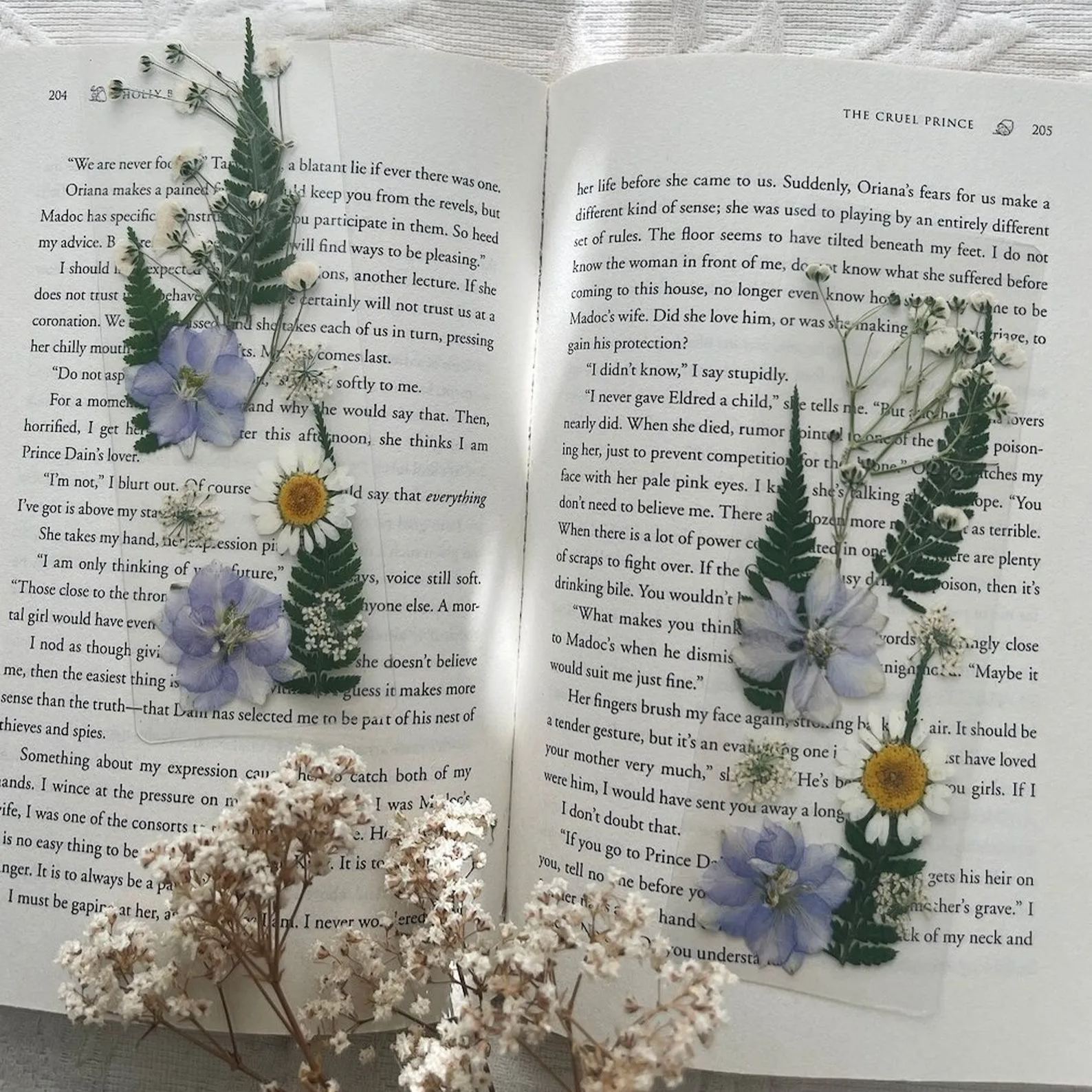 Handmade Floral Bookmarks With Tassel