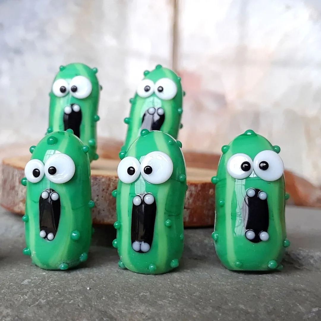 Funny Screaming Pickle in a Bottle