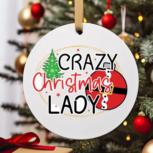 Funny Christmas Ceramic Ornament