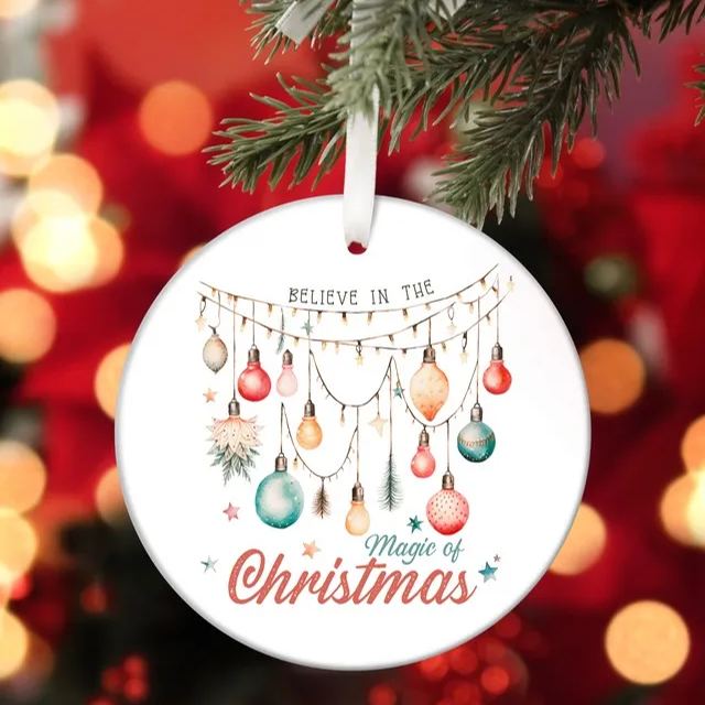 Funny Christmas Ceramic Ornament