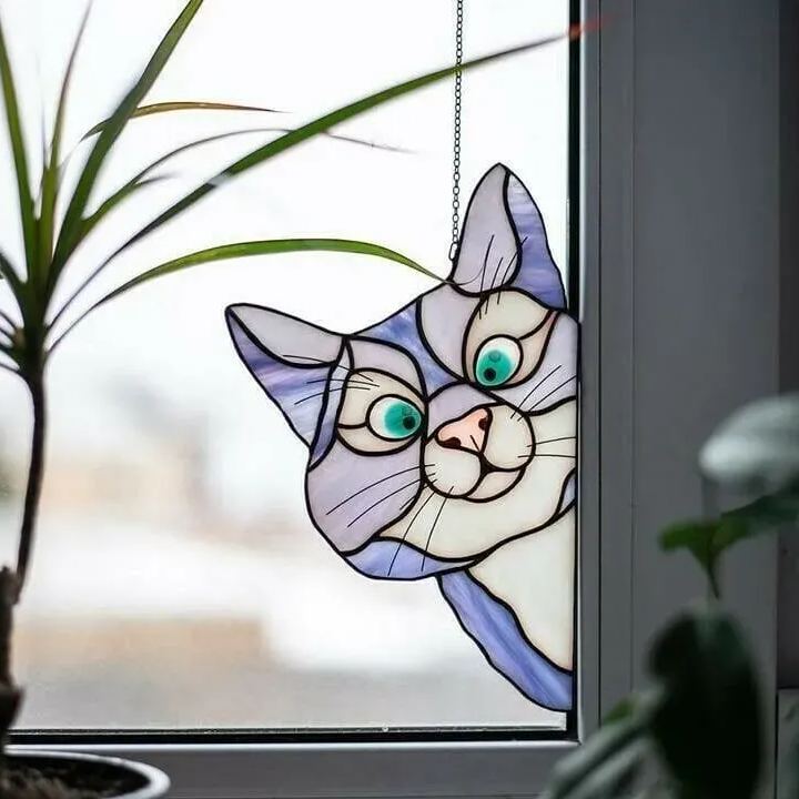 🐱Halloween Black Cat Suncatcher For Window