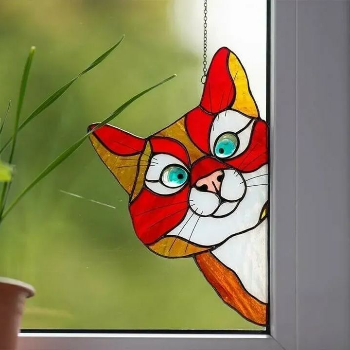 🐱Halloween Black Cat Suncatcher For Window