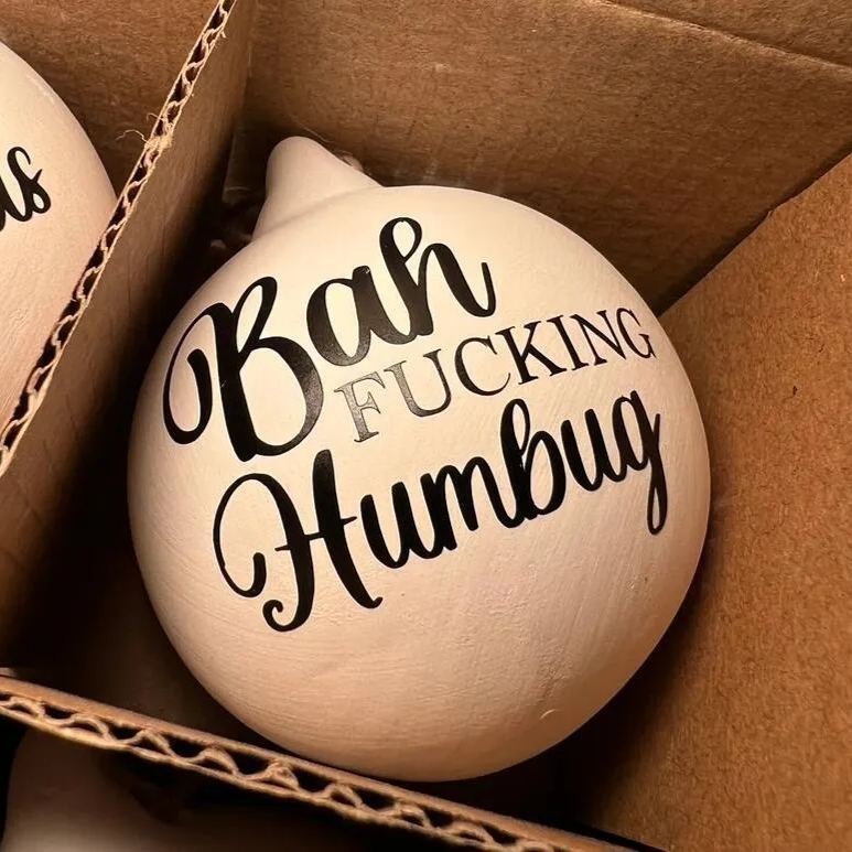 🎁Christmas Funny Offensive Bauble-Rude Baubles