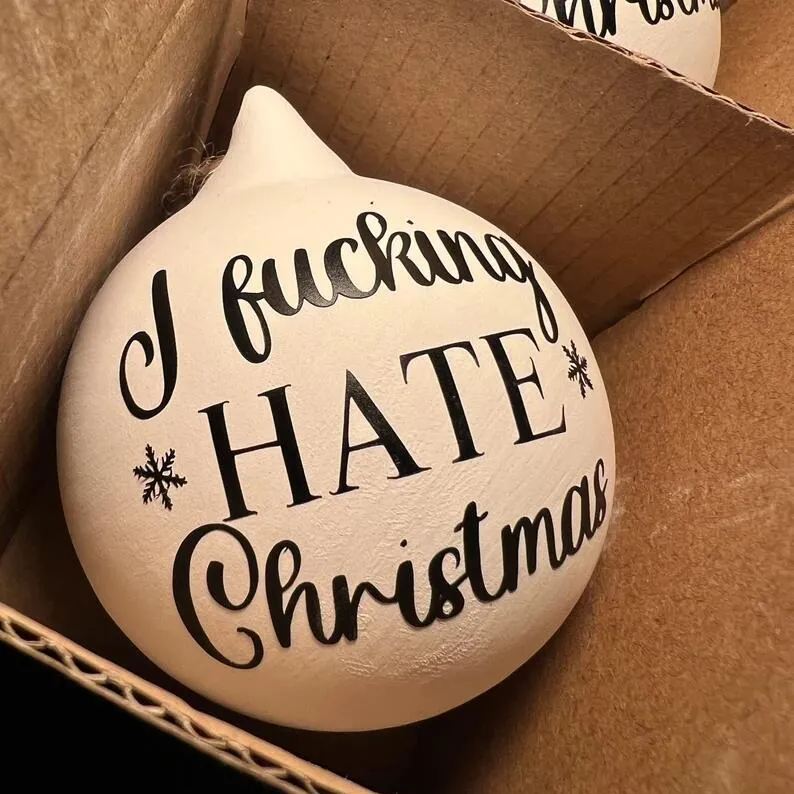🎁Christmas Funny Offensive Bauble-Rude Baubles