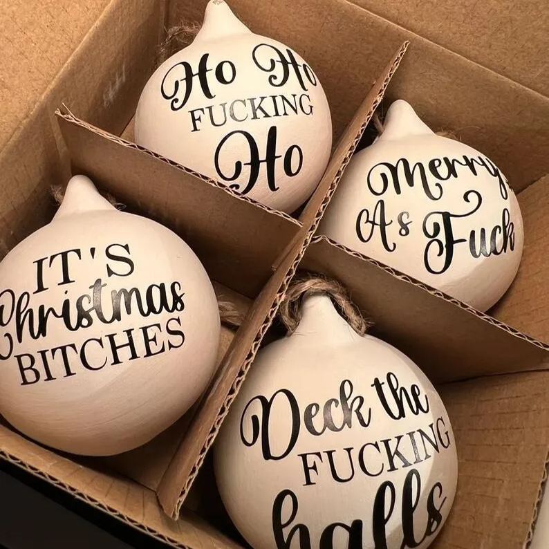 🎁Christmas Funny Offensive Bauble-Rude Baubles