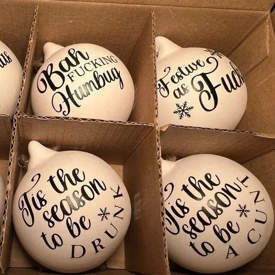🎁Christmas Funny Offensive Bauble-Rude Baubles