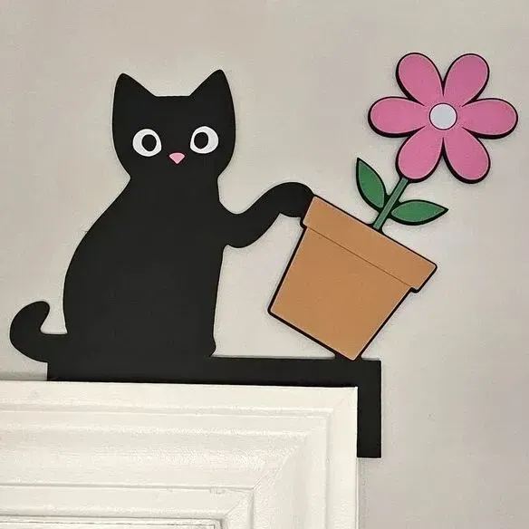 😹Naughty Cat Door Frame Ornaments