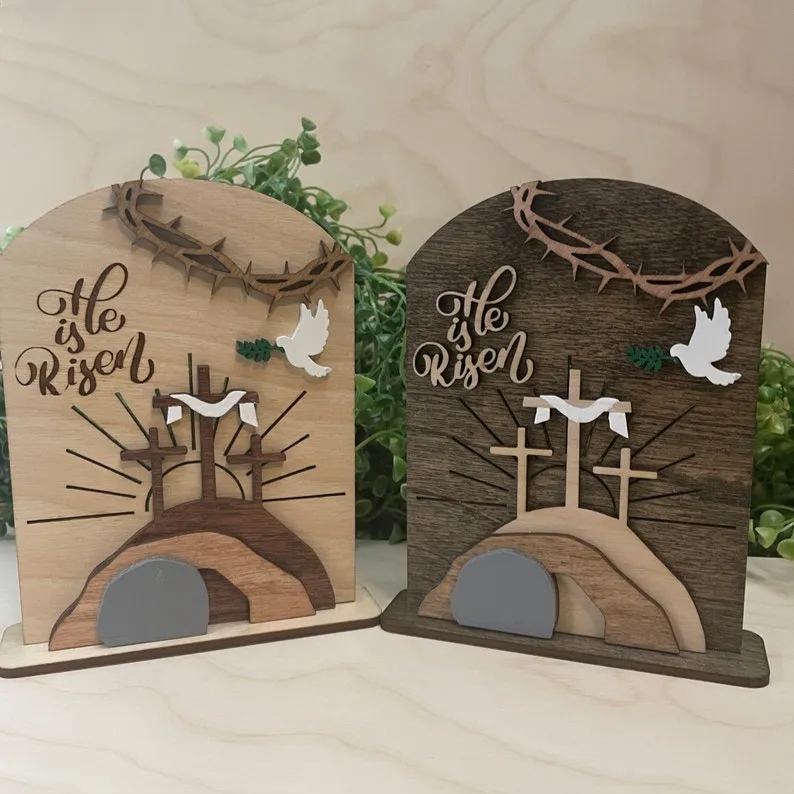 He is Risen Religious Decor