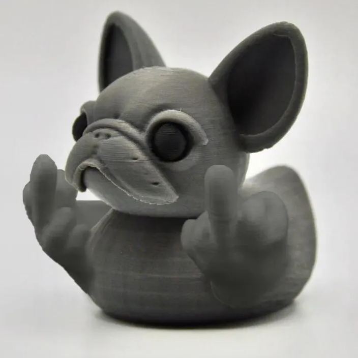 🤣Middle Finger French Bulldog Duck