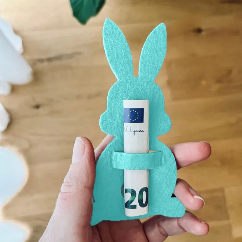 Easter Bunny Money Holder Gift