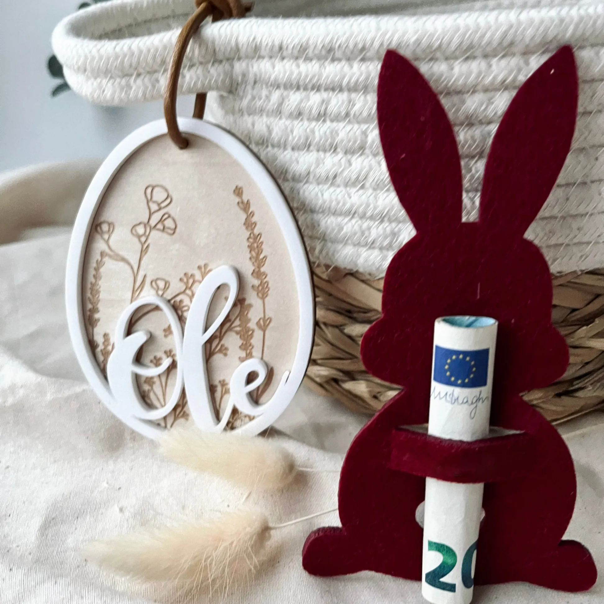 Easter Bunny Money Holder Gift