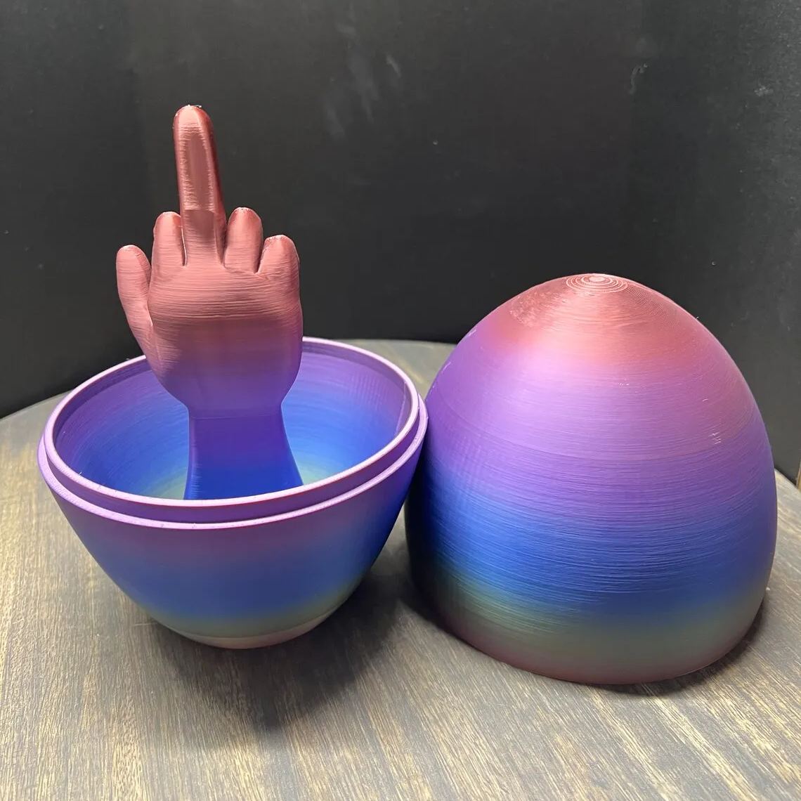 Hilarious Middle Finger Egg