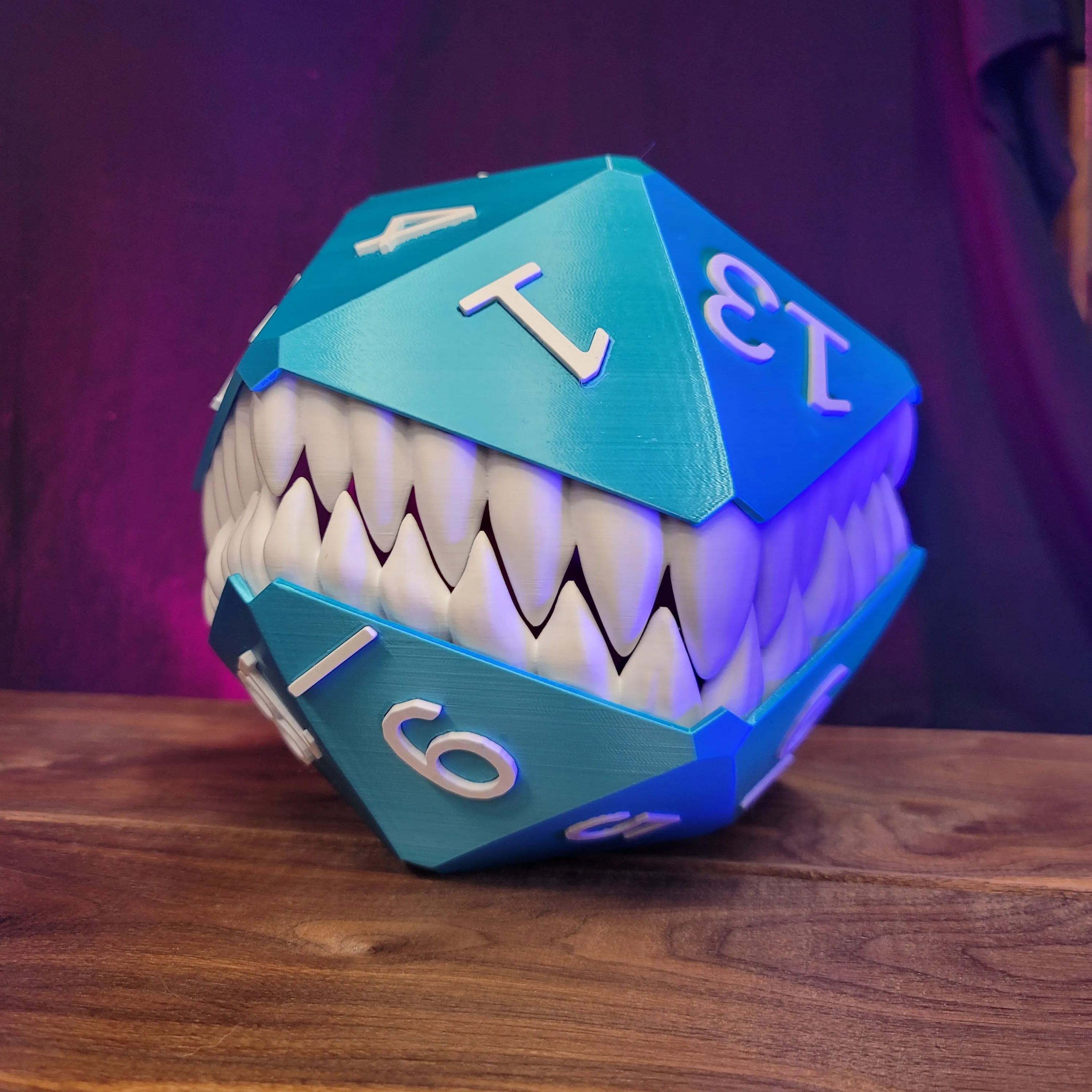 Simulated dice tower