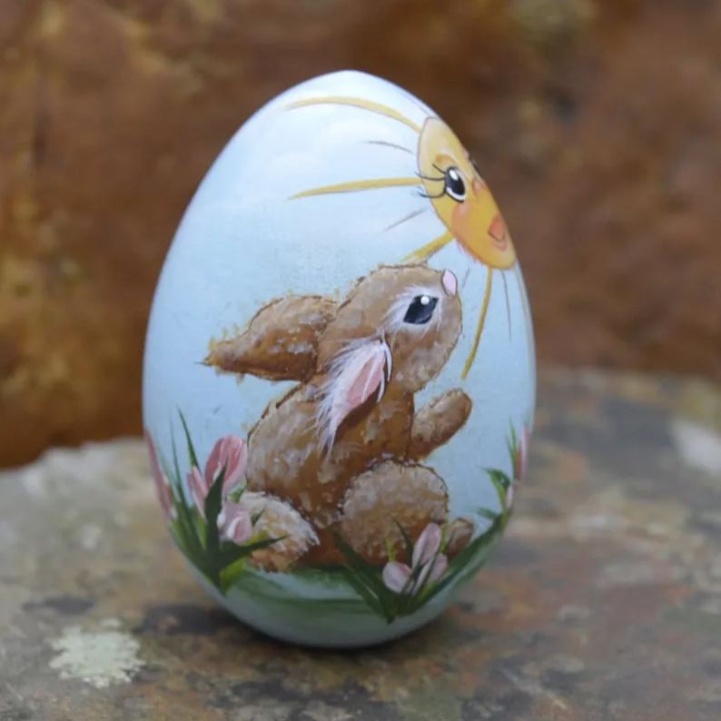 Wooden Easter Egg