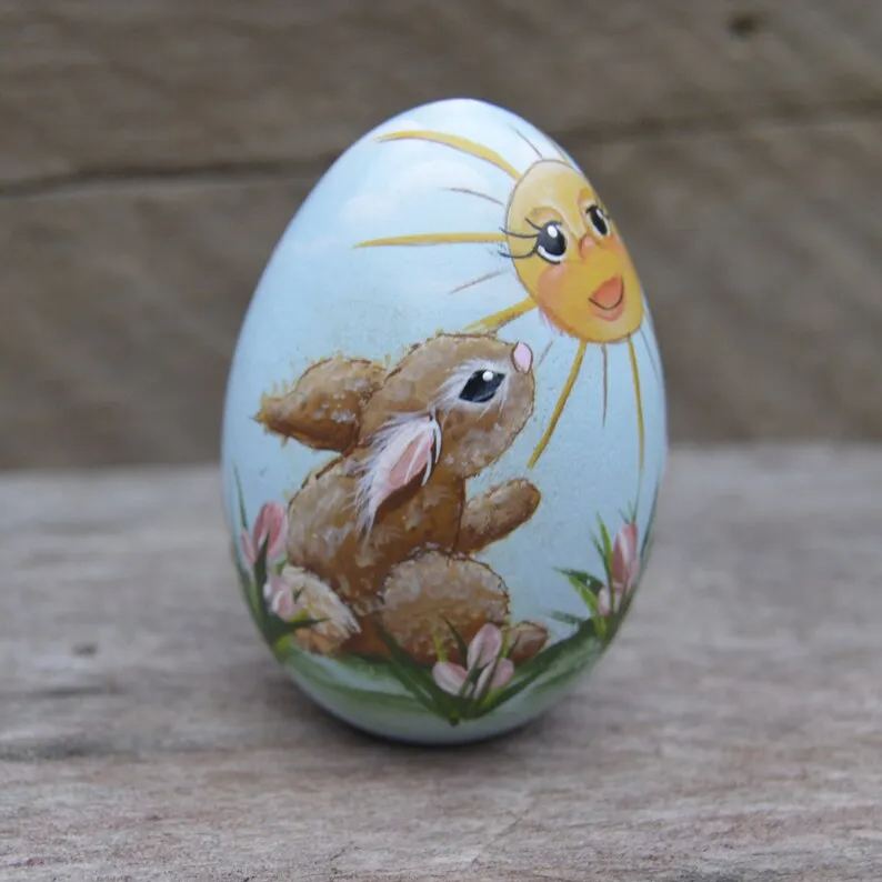 Wooden Easter Egg